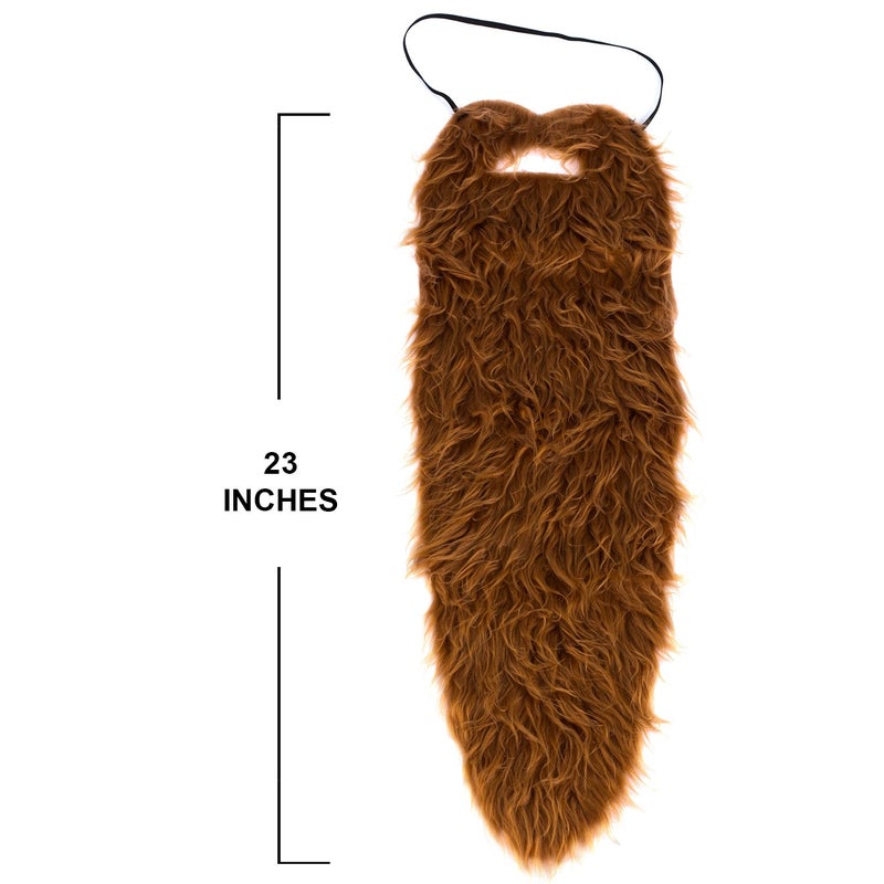 Tigerdoe Beards - 4 Pack - Long Beard Costume - 23" Beards - Fake Beard and Mustaches - Costume Accessories - Dress Up - Image 2